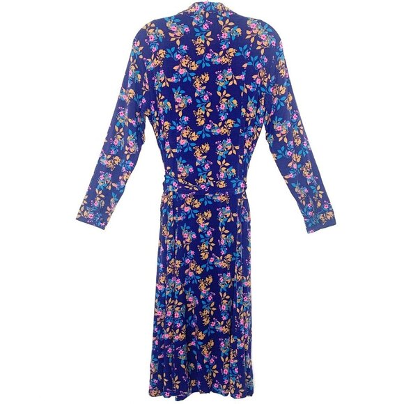 Floral Shirt Dress by National Since 1952 Belted Long Sleeve Women’s Size PM - Picture 2 of 11